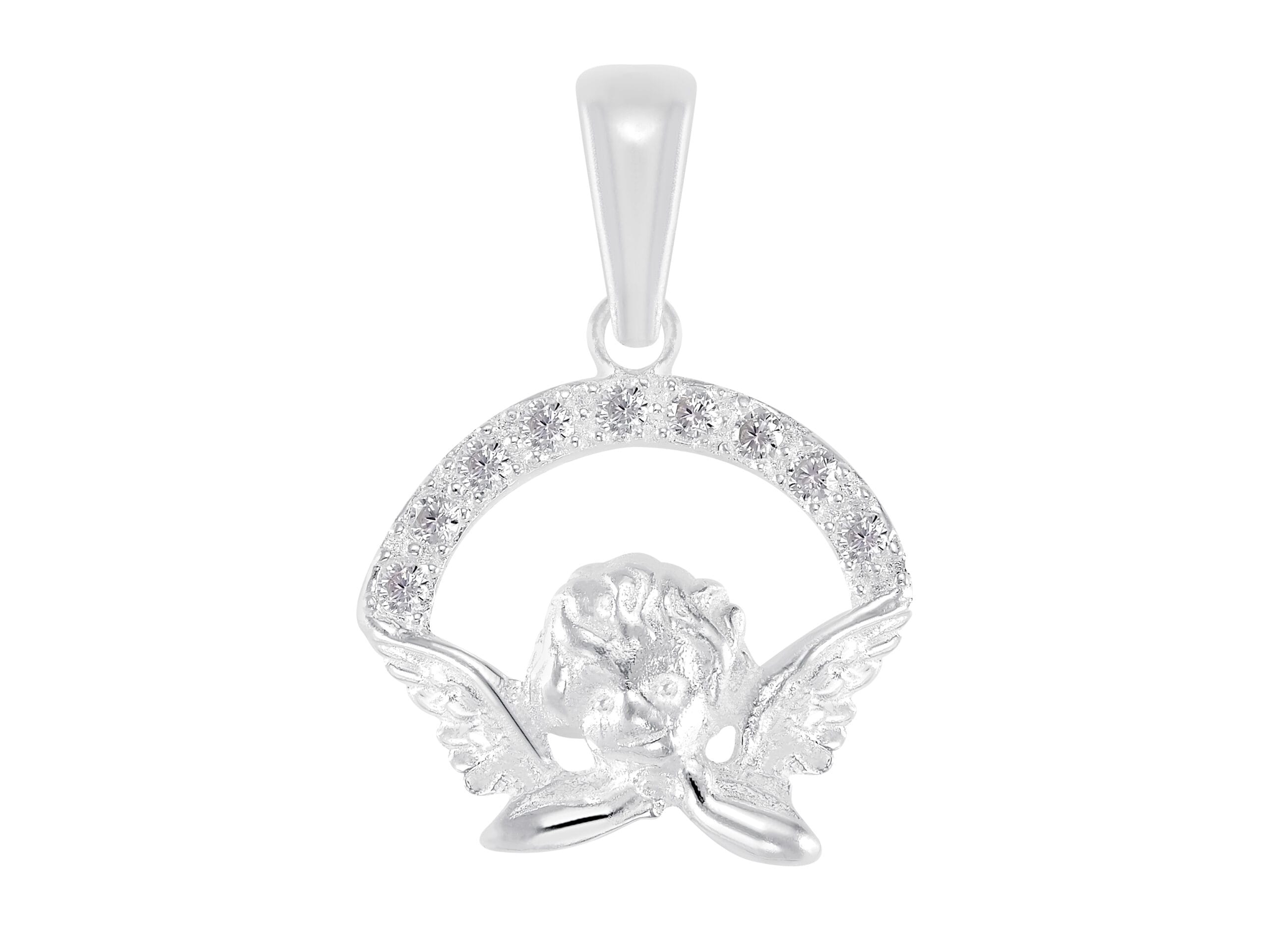 Dije Angel Zirconias Blancas