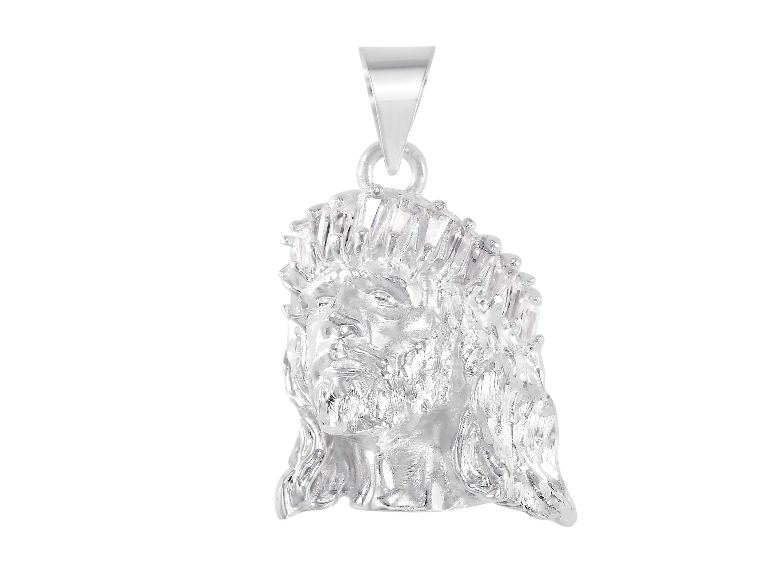 Dije Cabeza Cristo Zirconias