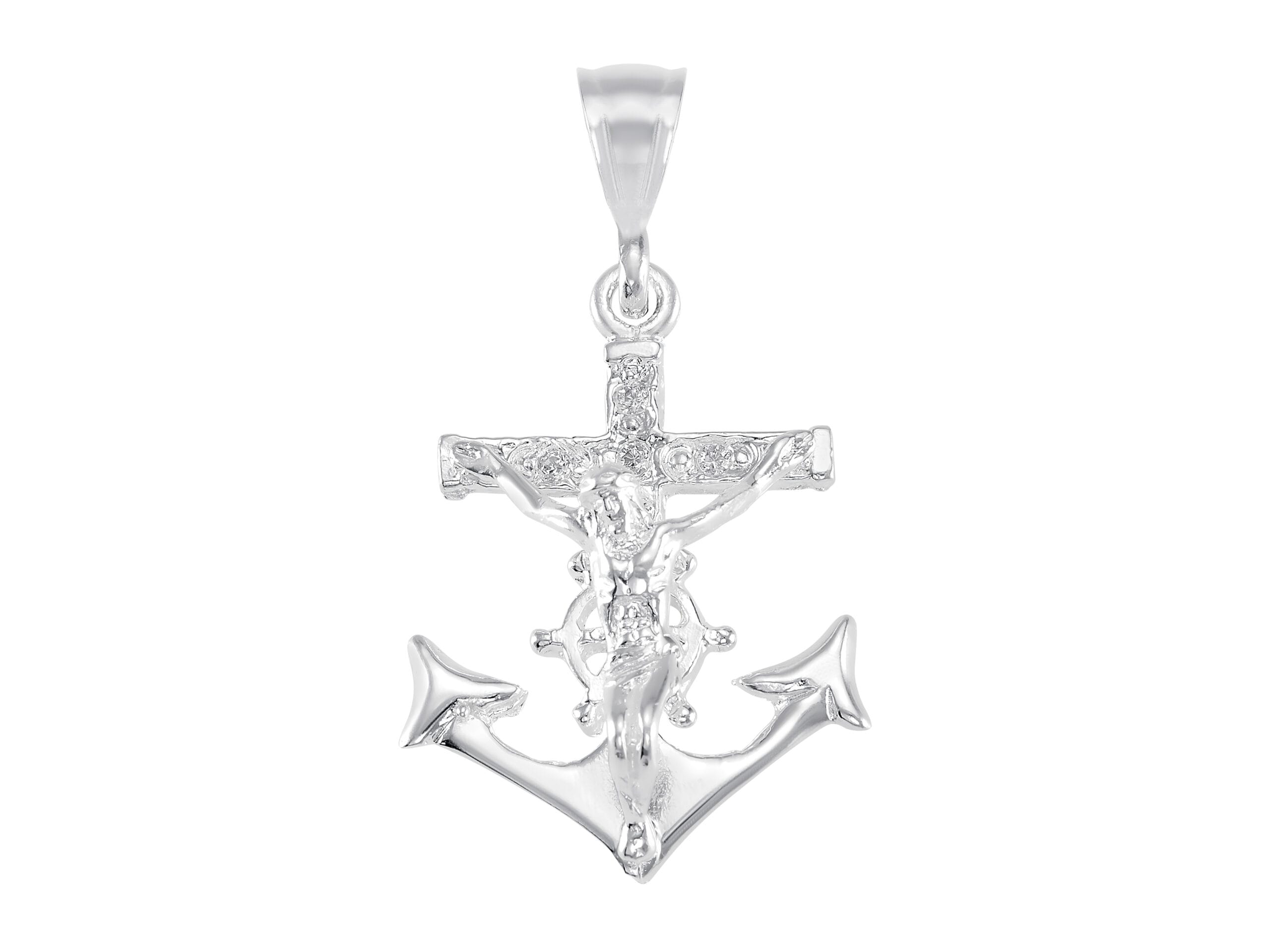 Dije Ancla y Cristo Zirconias