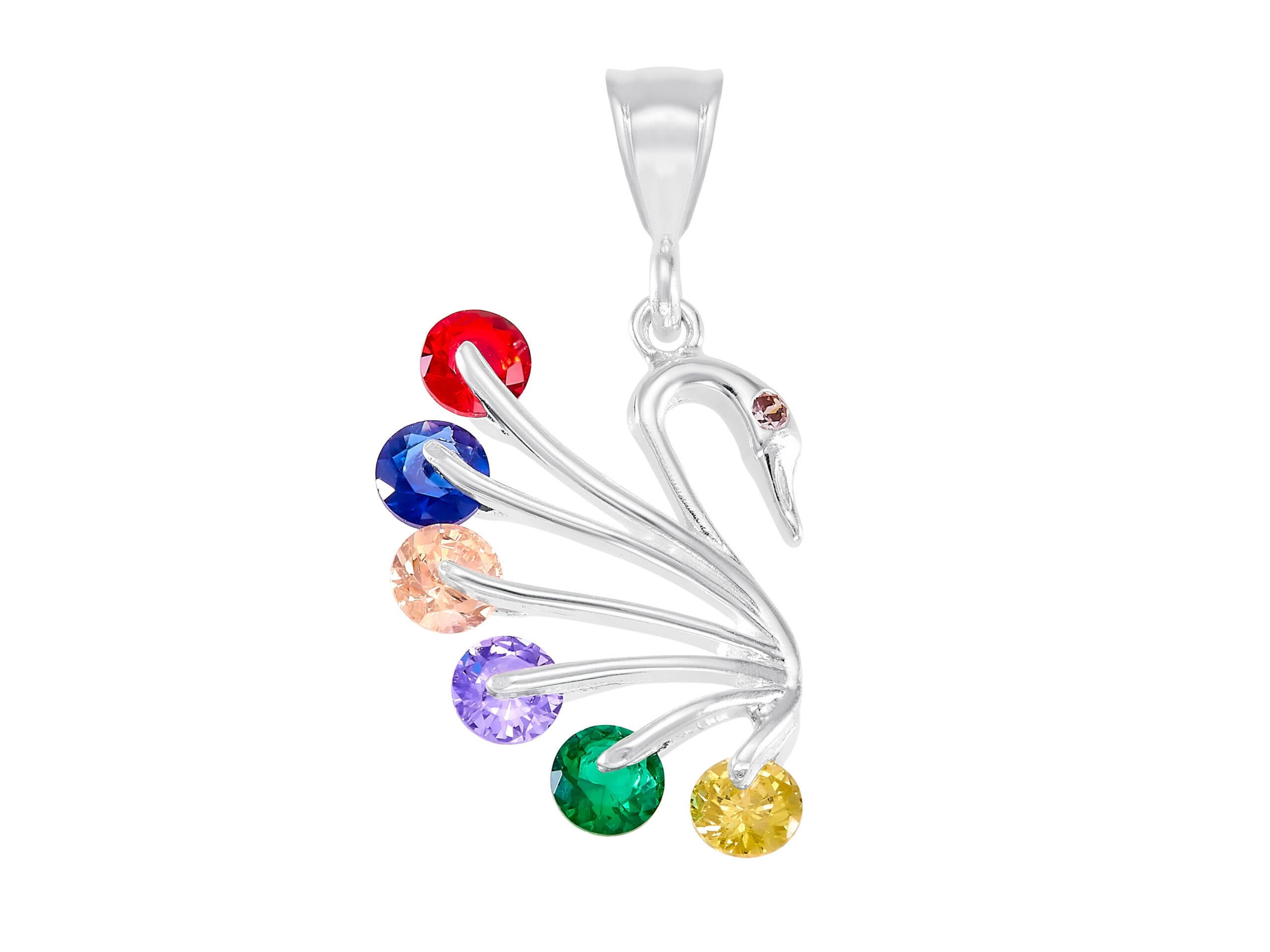 Dije Sisne Zirconias Multicolor Circulos