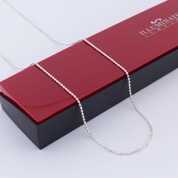 Cadena Bolas Diamantadas Chicas 2mm