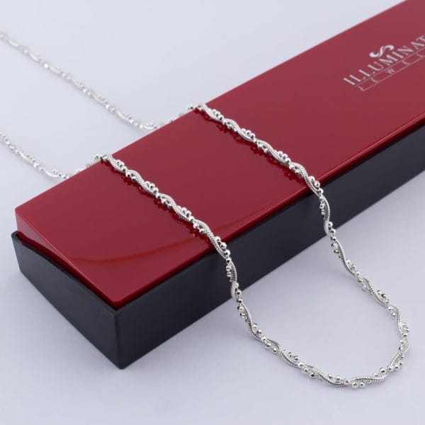 Gargantilla Entrelazada Bolitas 3mm