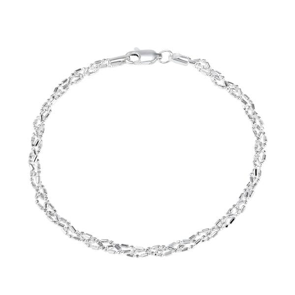 Pulsera Bolitas y Tubos Entrelazados