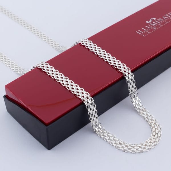 Cadena Tejido Entrelazadas Anchas 6mm