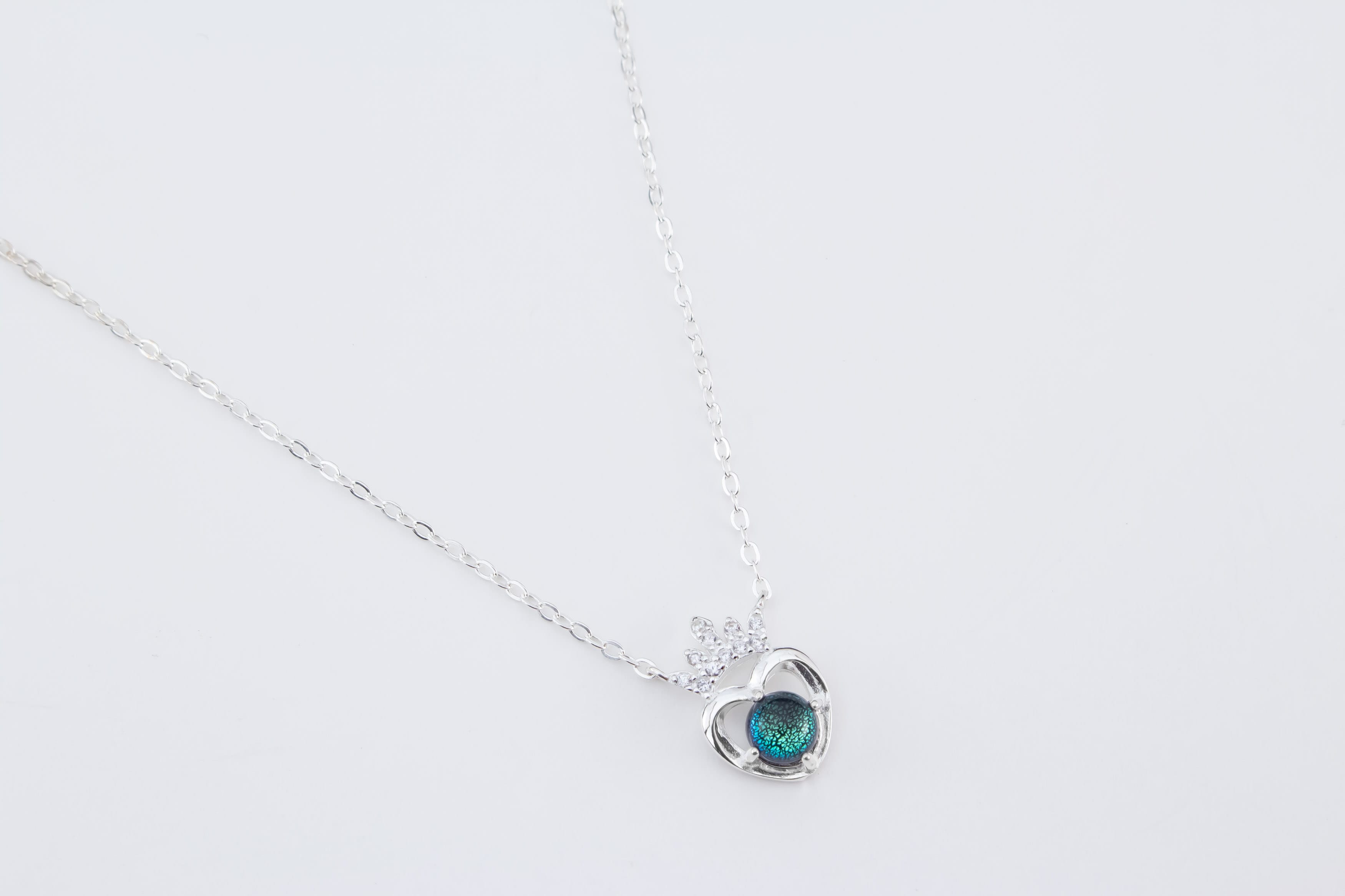 Gargantilla Corona Zirconia Azul - Imagen 2