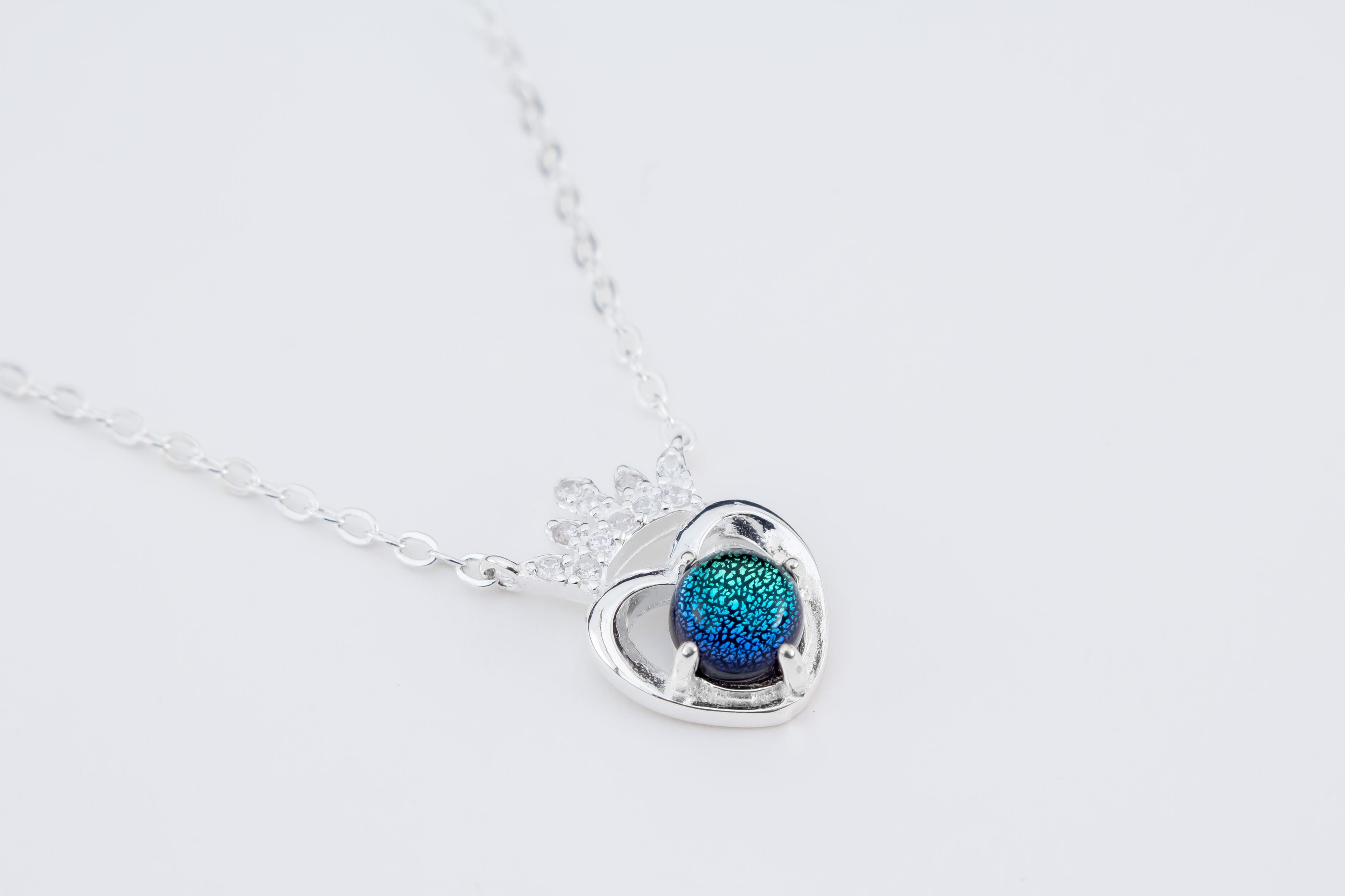 Gargantilla Corona Zirconia Azul - Imagen 3