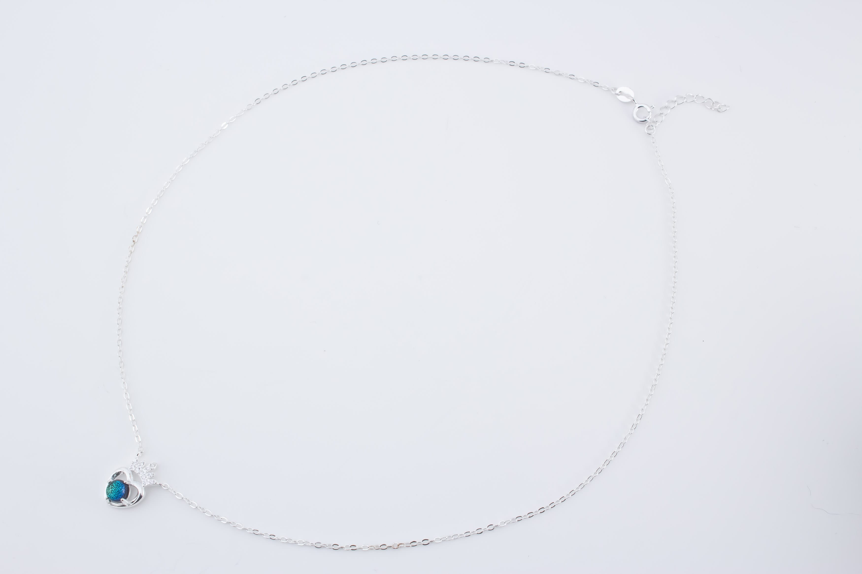 Gargantilla Corona Zirconia Azul - Imagen 5