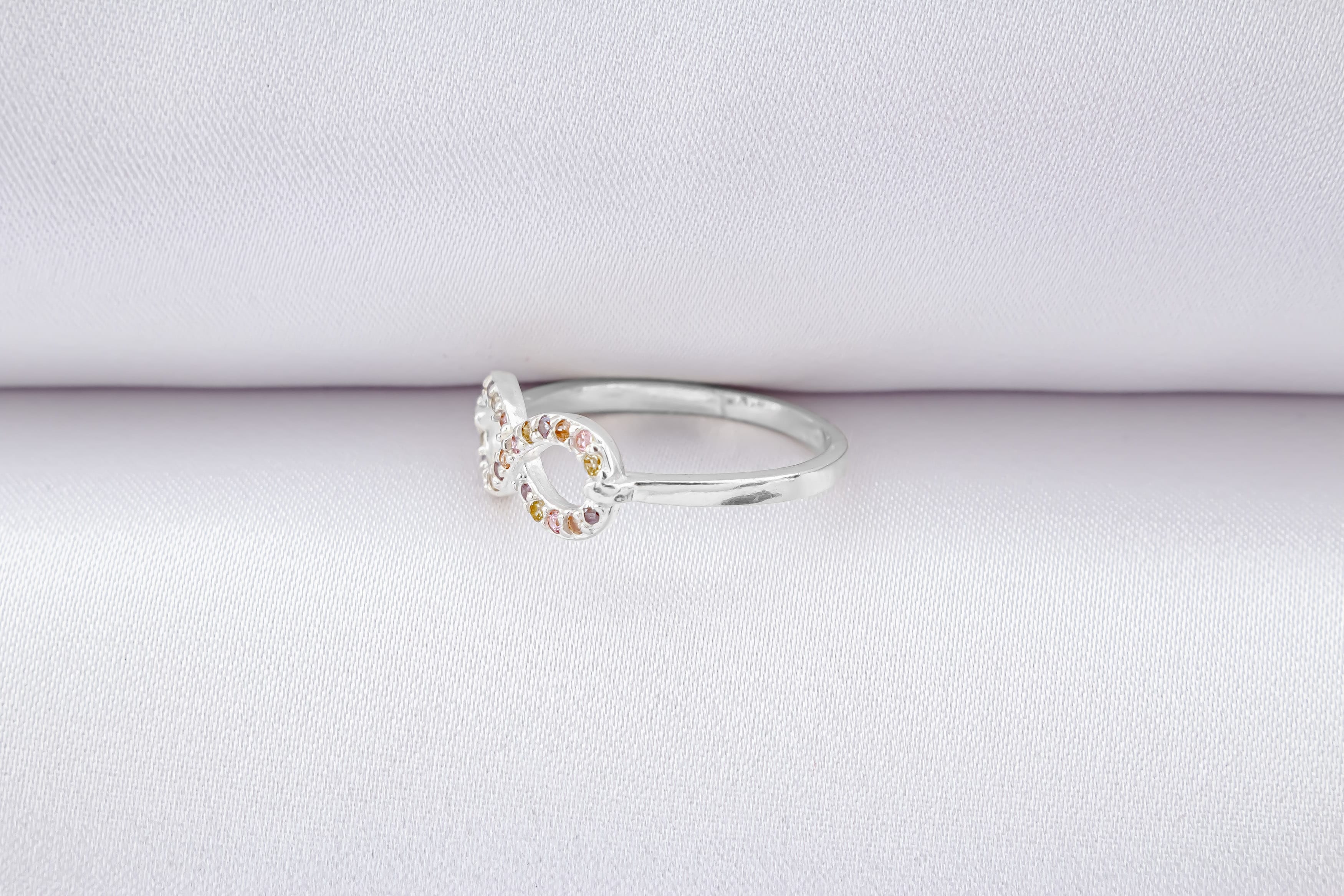 Anillo Infinito Zirconia Multicolor - Imagen 2
