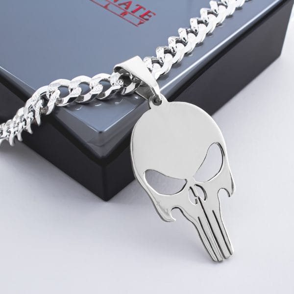 Dije Calavera Placa Liso