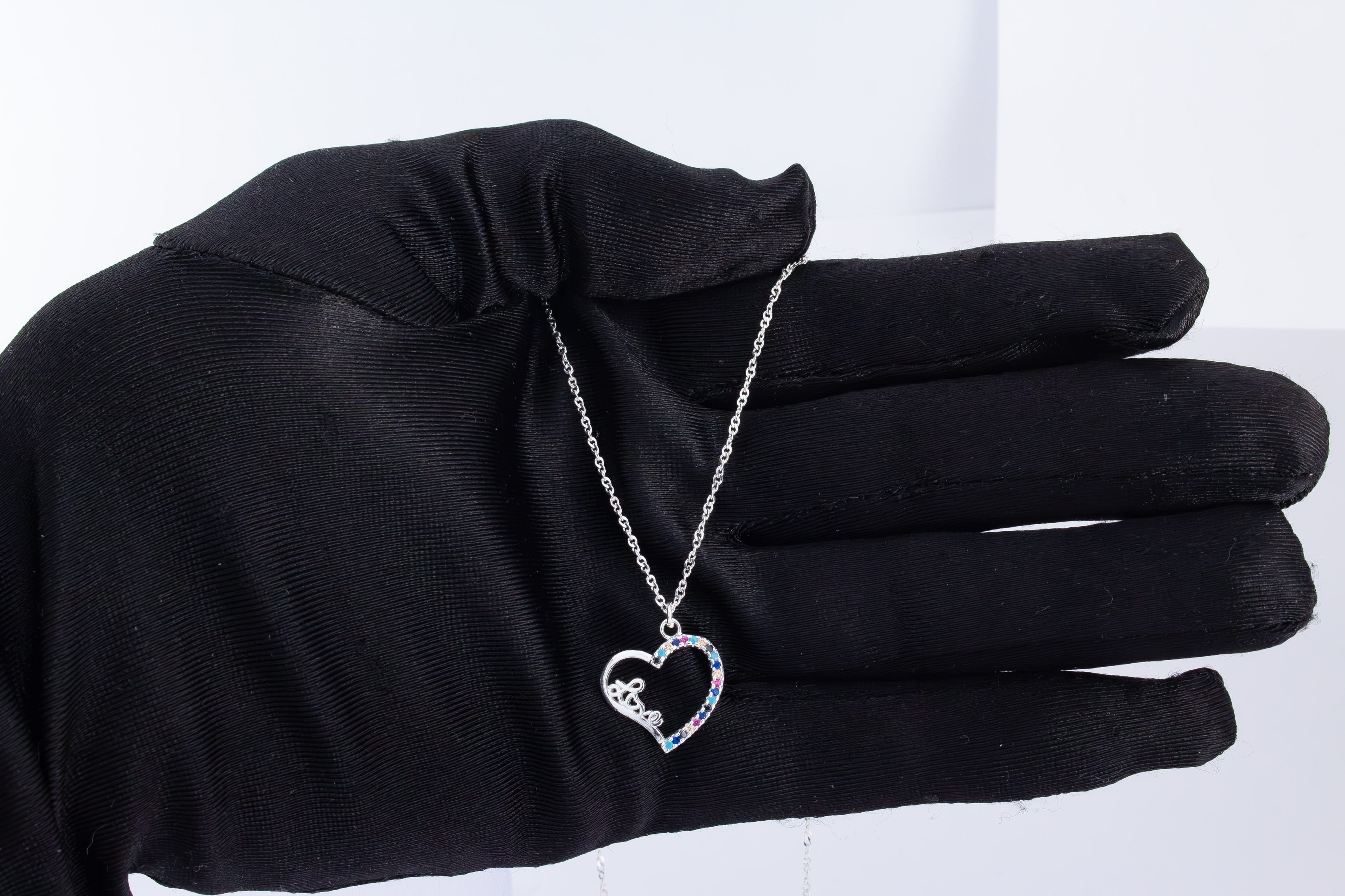 Gargantilla Corazon Love y Microzirconias - Imagen 6