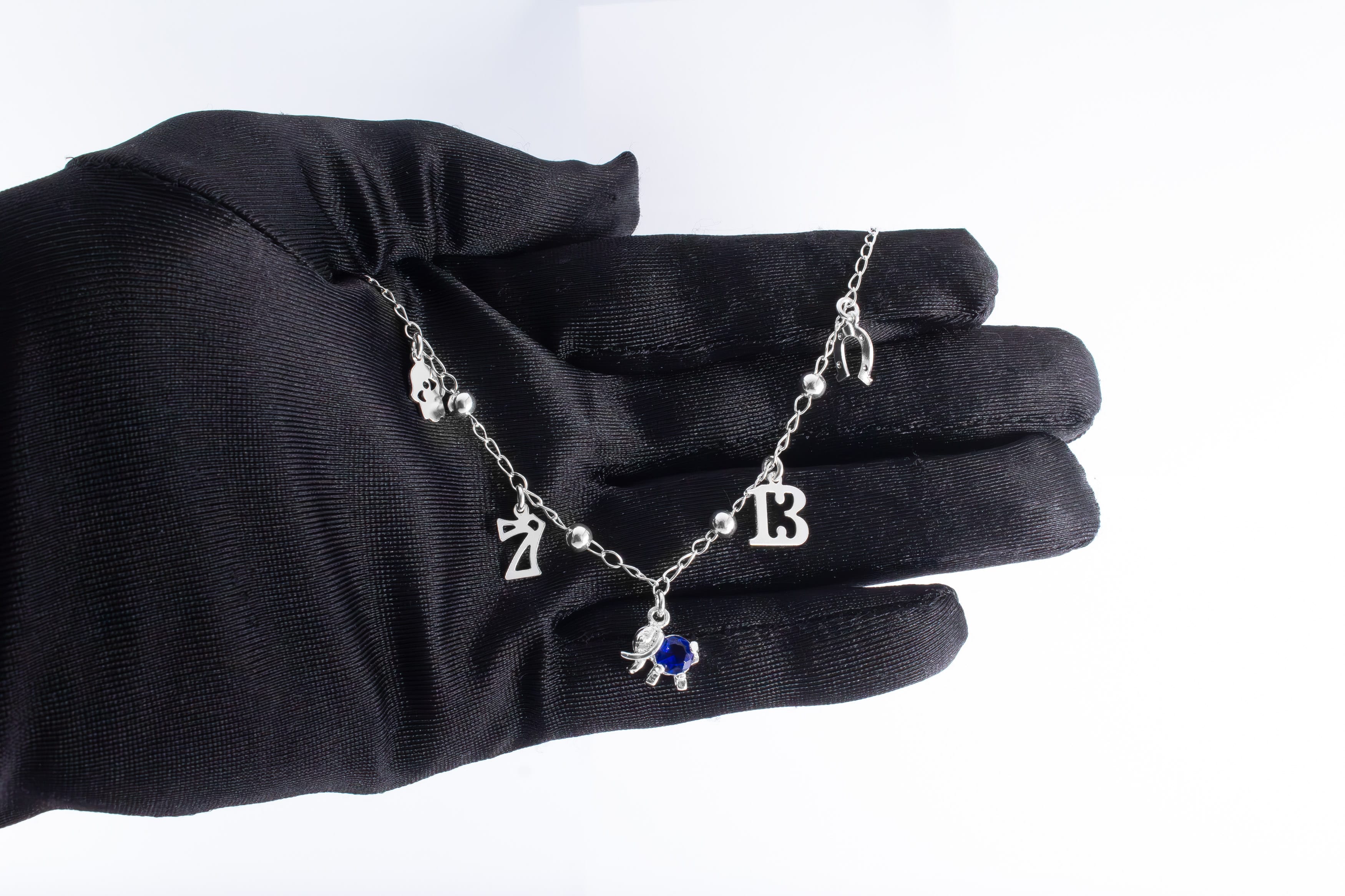 Pulsera de la Suerte Elefante Zirconia Azul - Imagen 4