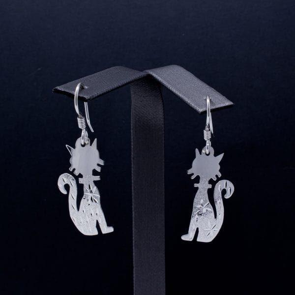 Aretes Gatos Diamantados