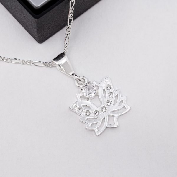 Dije Flor de Loto y Zirconia