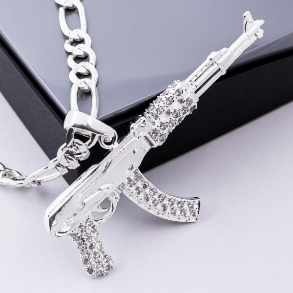 Dije Arma y Zirconias Blanco 6.7cm