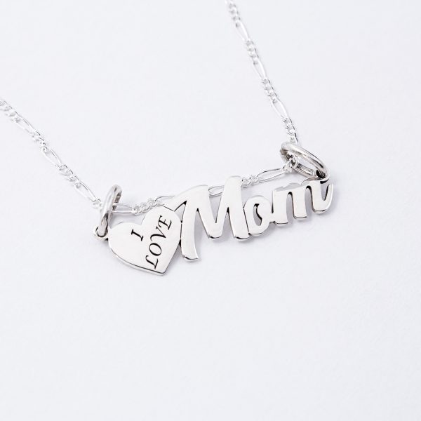 Dije Corazon Mom Placa Lisa