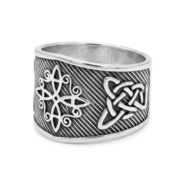 Anillo Nudo de Bruja Oxidado