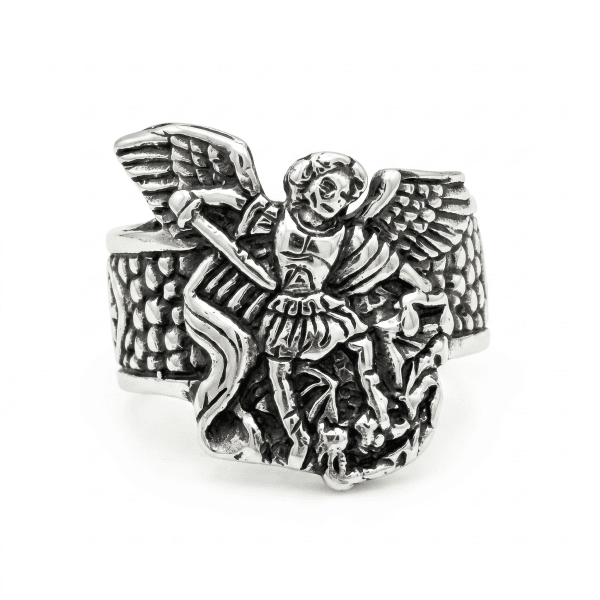 Anillo San Miguel Arcangel Oxidado