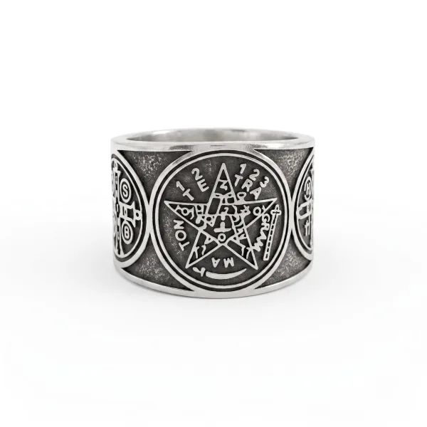 Anillo Sellador, Tentagrama, Cruz y Nudo de Bruja