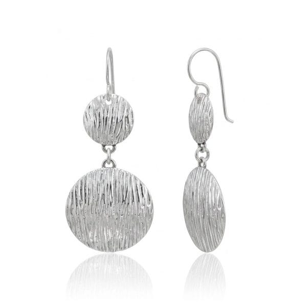 Aretes 2 Circulos Grande y Chico Rayas