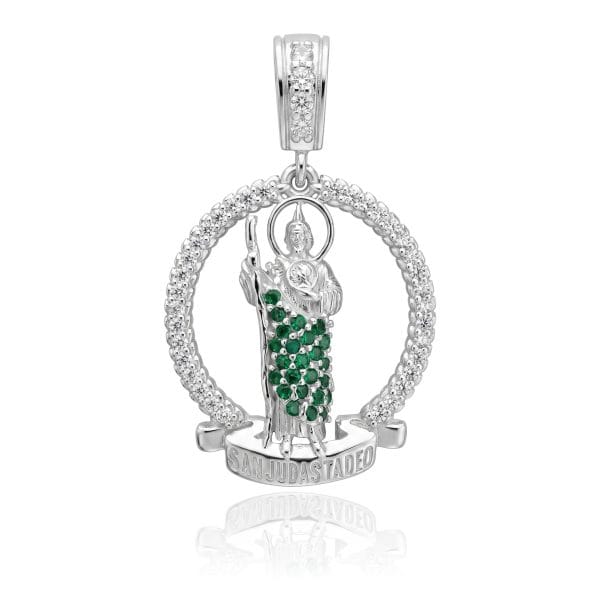 Dije Circulo Zirconia San Judas Tadeo