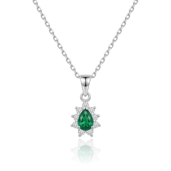Gargantilla Ovalo Zirconia Verde