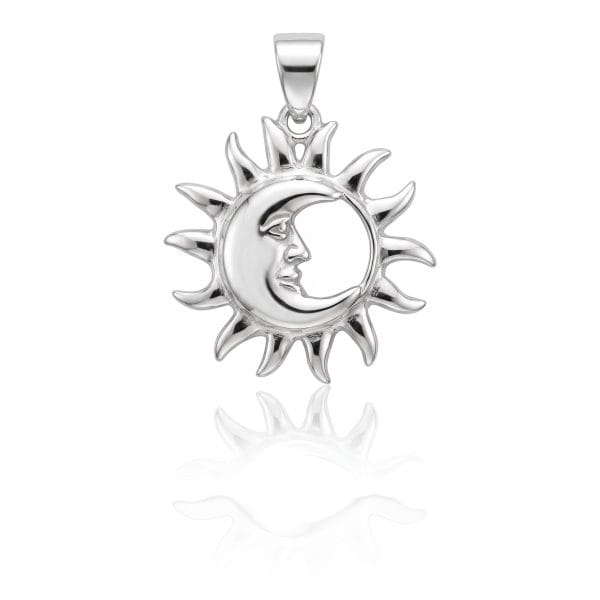 Dije Sol y Luna Liso