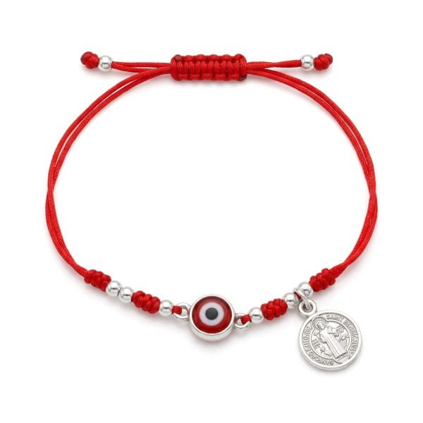 Pulsera Hilo Rojo, San Benito y Ojito Rojo