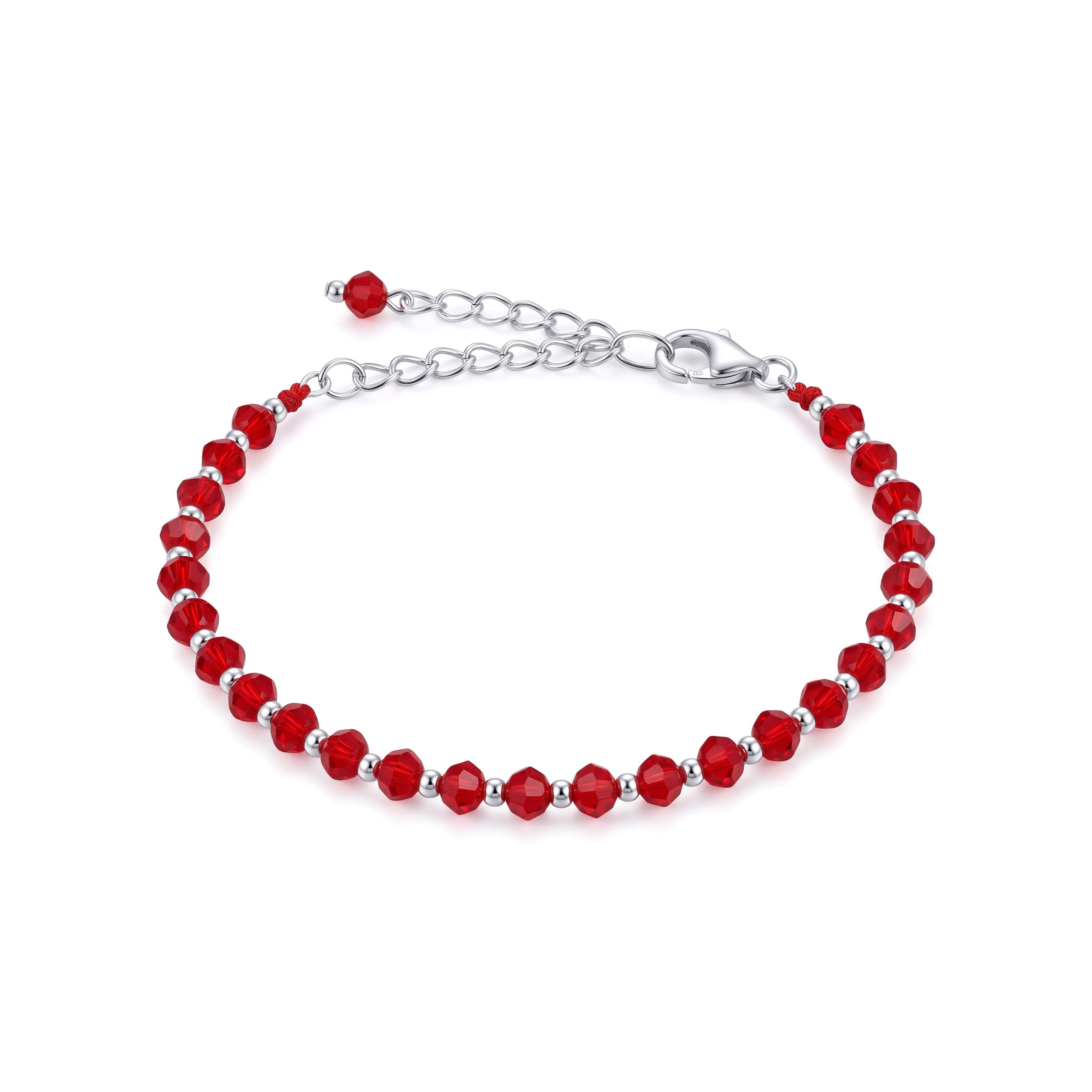 Pulsera Cristales Rojos