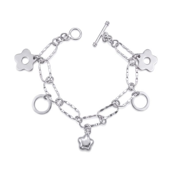 Pulsera Flores, Círculos y Flor Bombeada