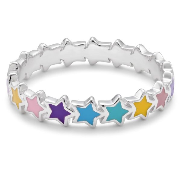 Anillo Estrellas Esmaltado