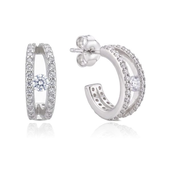 Aretes Medios Arracadas y Zirconia