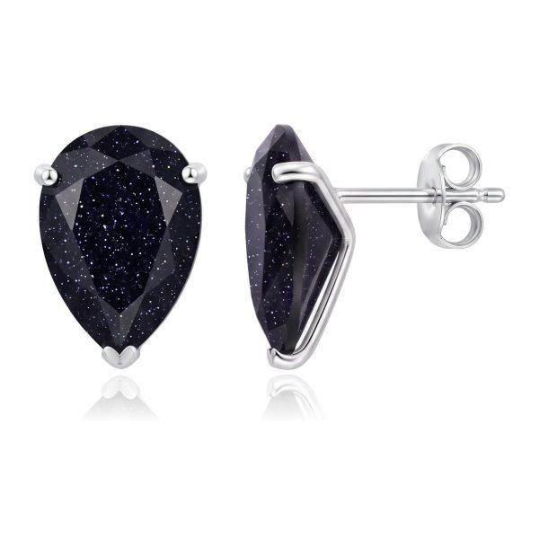 Aretes Gota Zirconia Negra