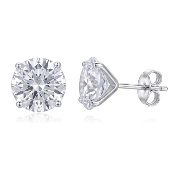 Aretes Zirconia Círculo Blanco